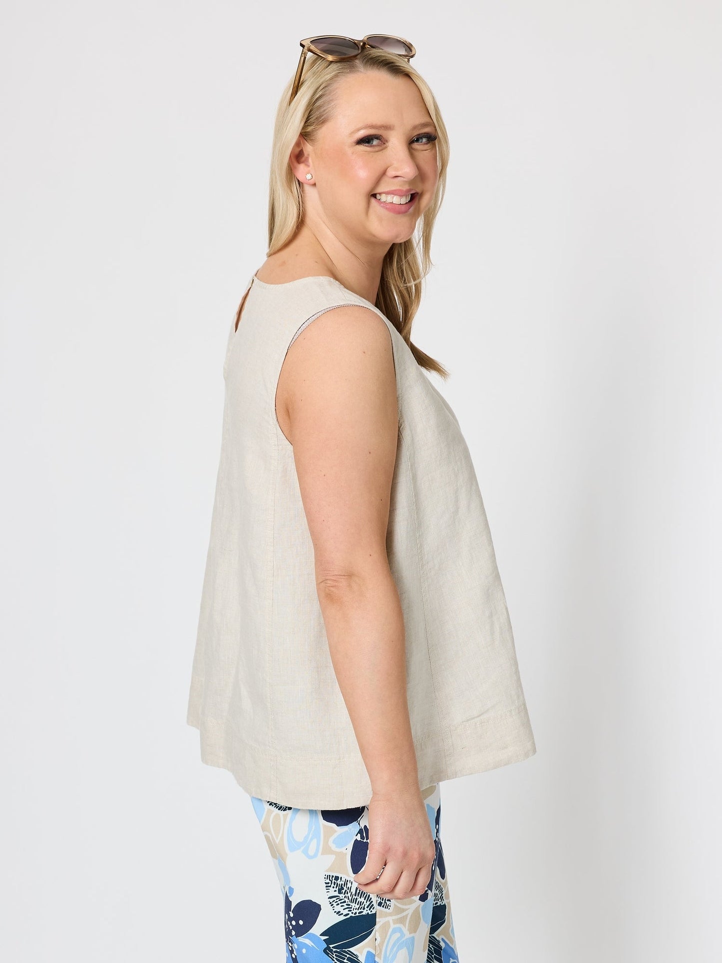 Gordon Smith Tilly Linen Camisole (Natural)