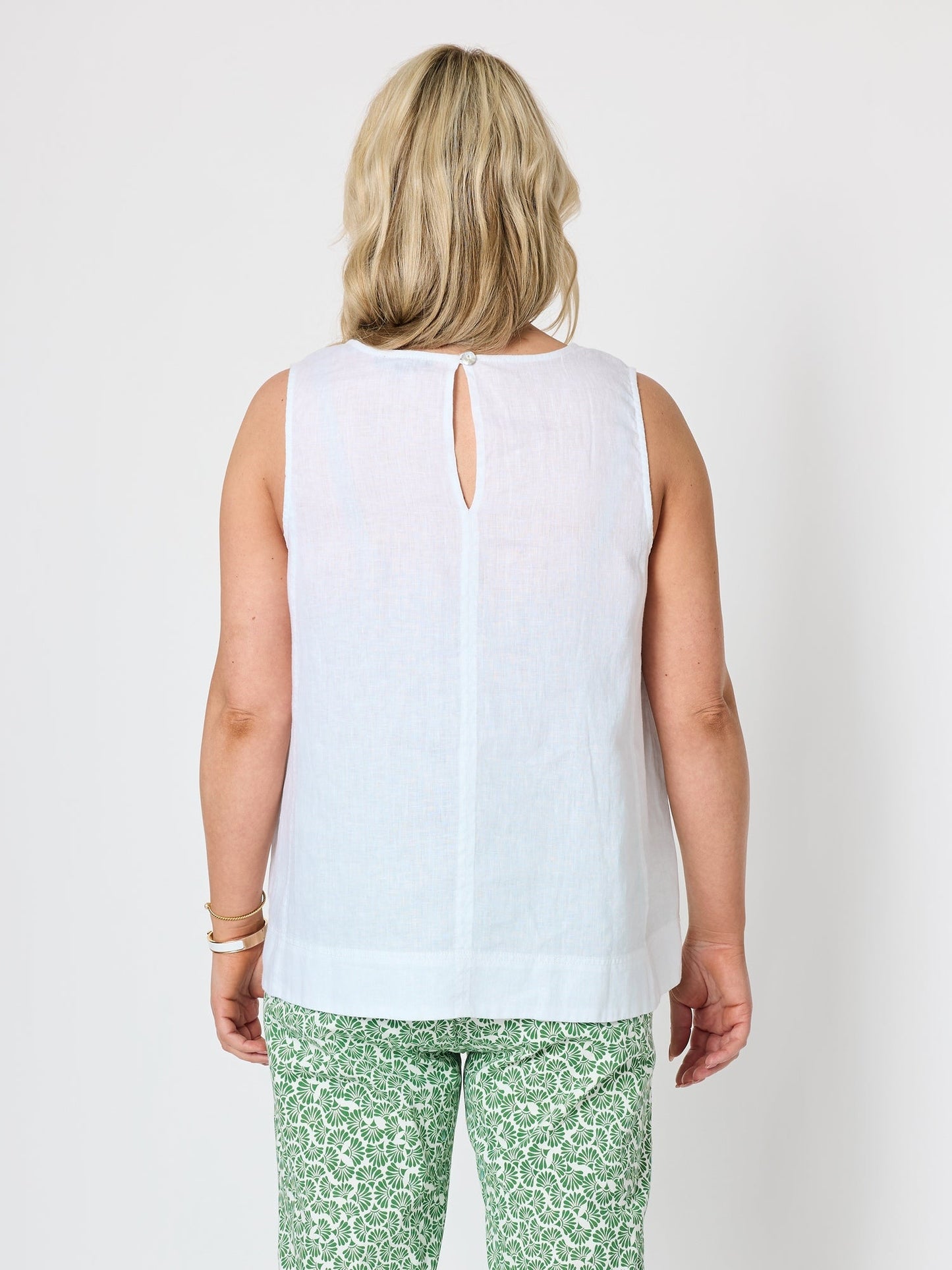 Gordon Smith Tilly Linen Camisole (White)