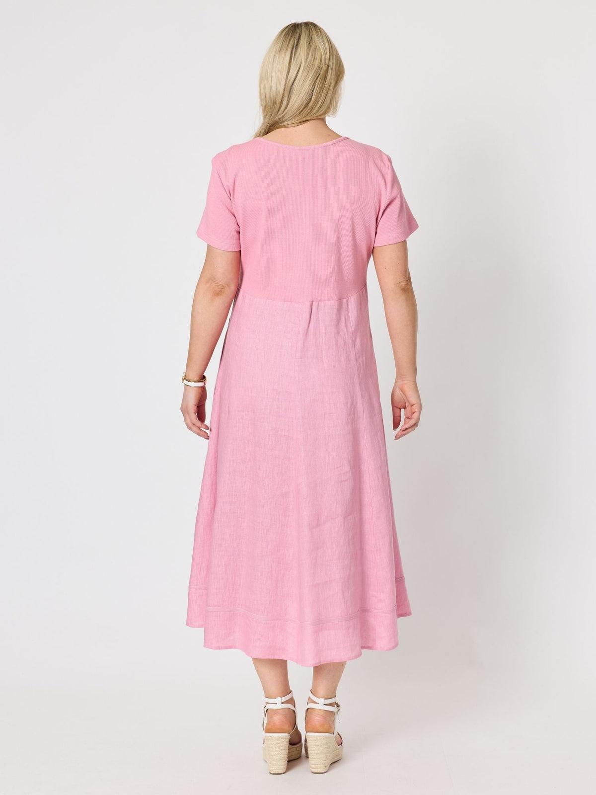 Gordon Smith Le Marais Linen Midi Dress (Musk)