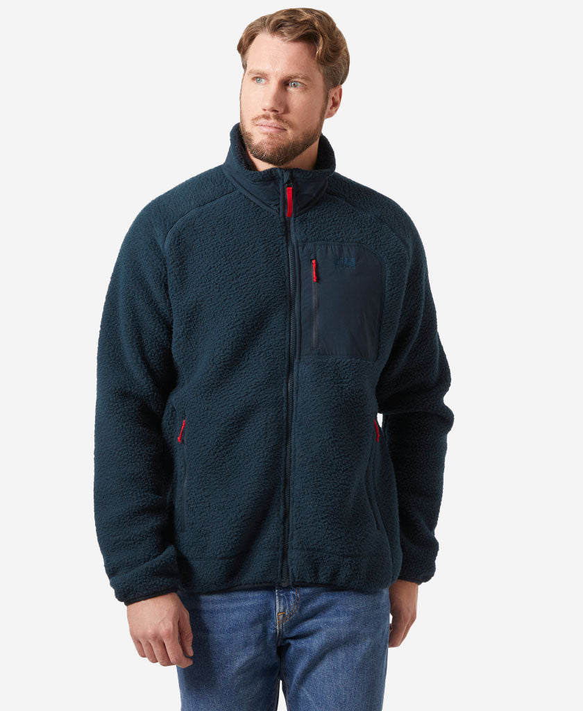Image of Coats & Jackets. Product name - PANORAMA PILE BLOCK JACKET, Navy in Navy colour by brand - Helly Hansen