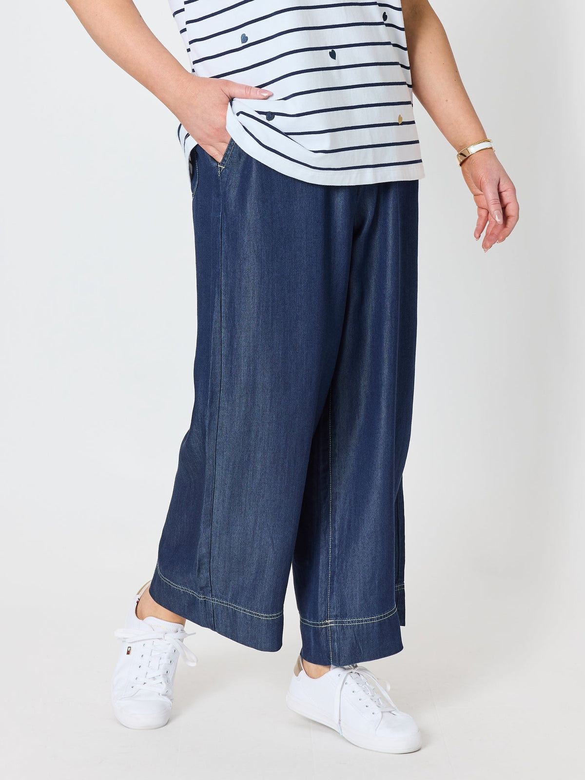 Gordon Smith Monaco Wide Leg Pant (Denim)