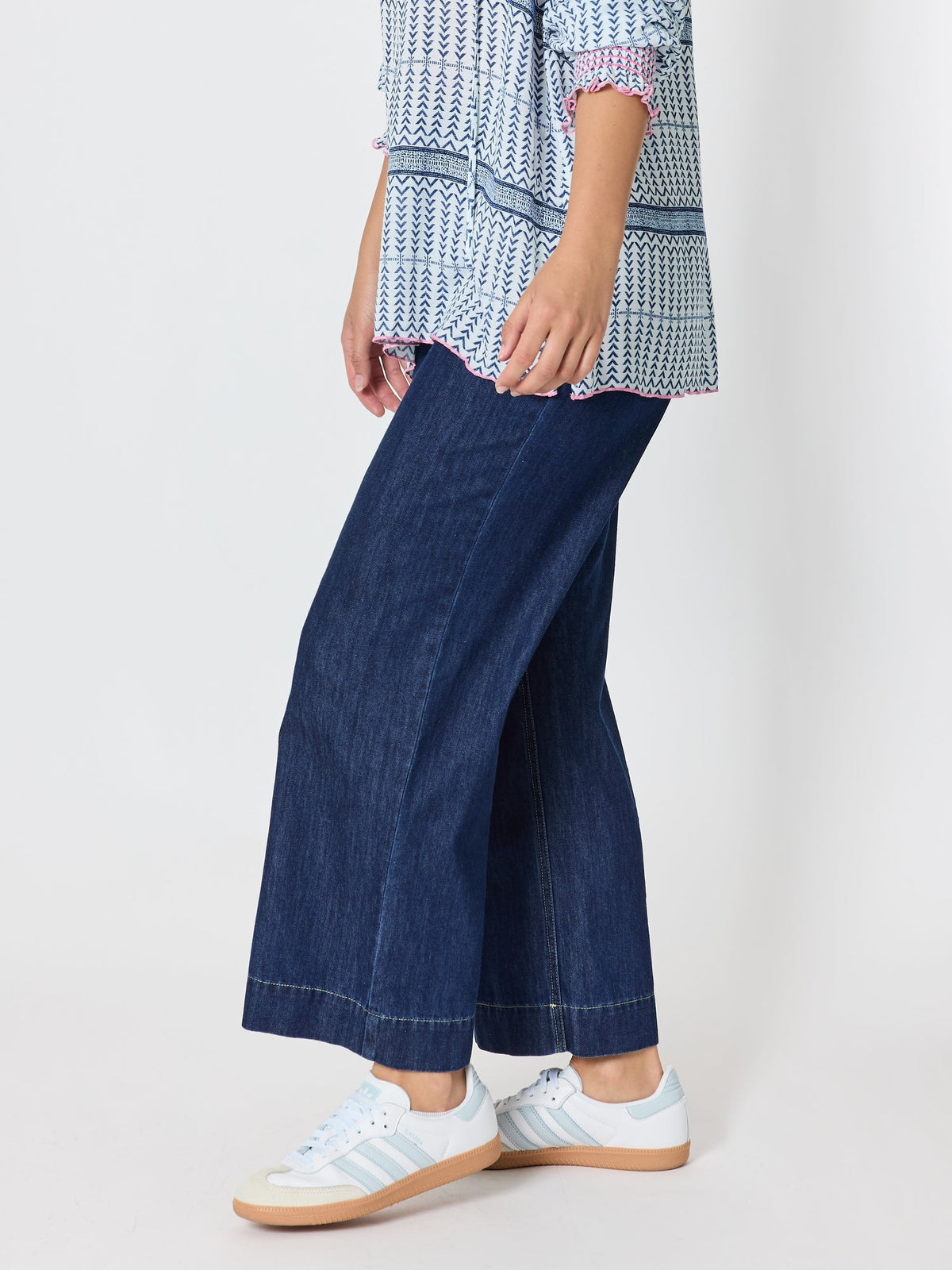 Threadz Urban Denim Cropped Pant (Dark Denim)