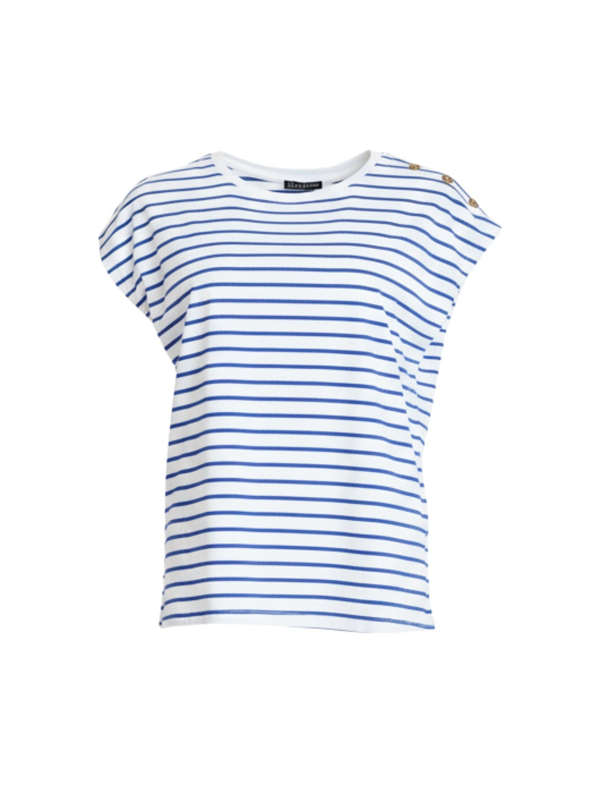 Gordon Smith Dockside Stripe Stud Tee (Azure White)