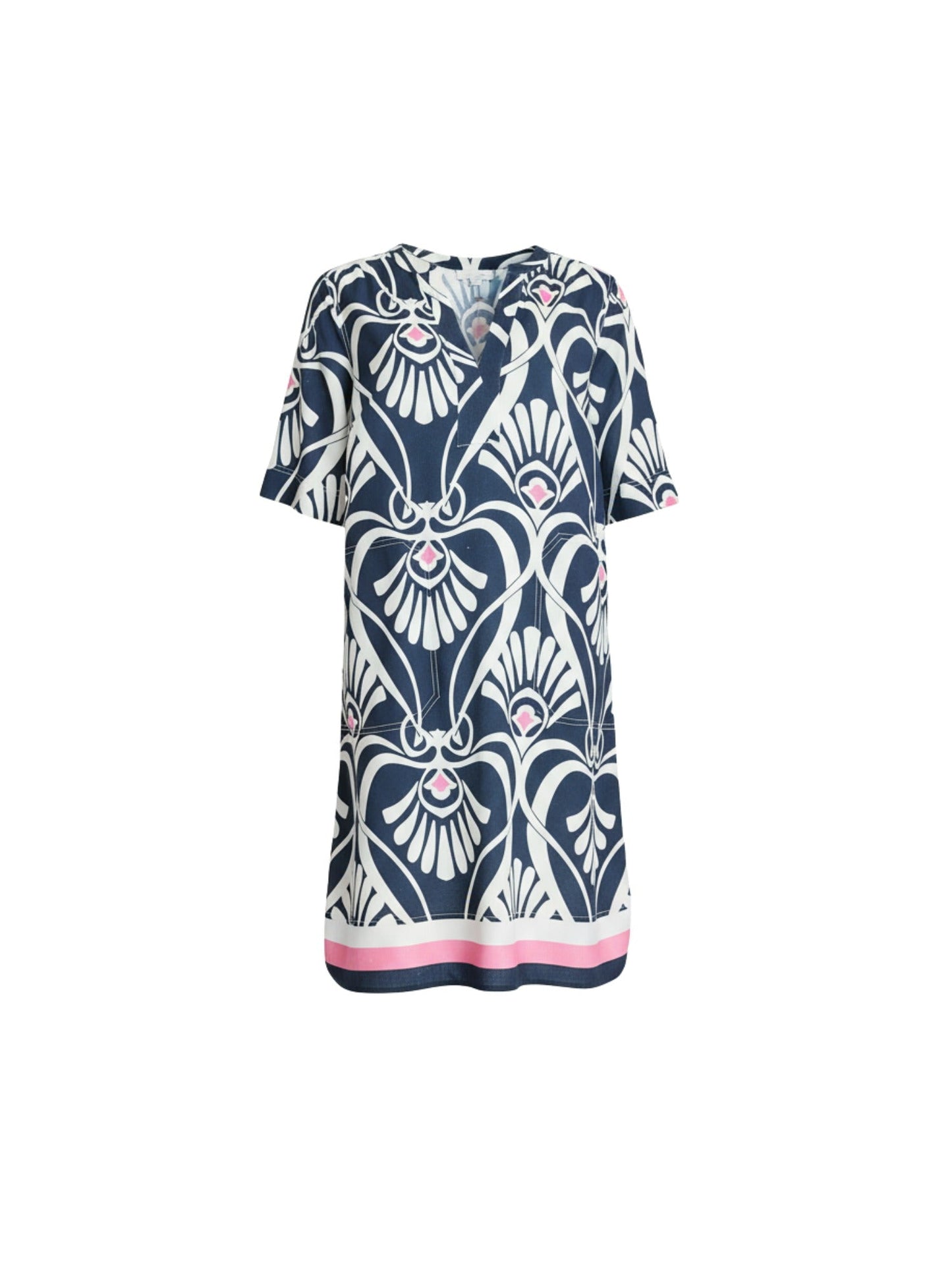 Gordon Smith Riviera Print Dress (Navy/White)