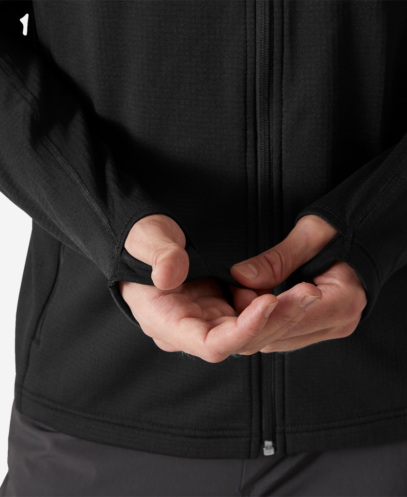 Helly Hansen VERSALITE HOODED FLEECE JACKET (Black)