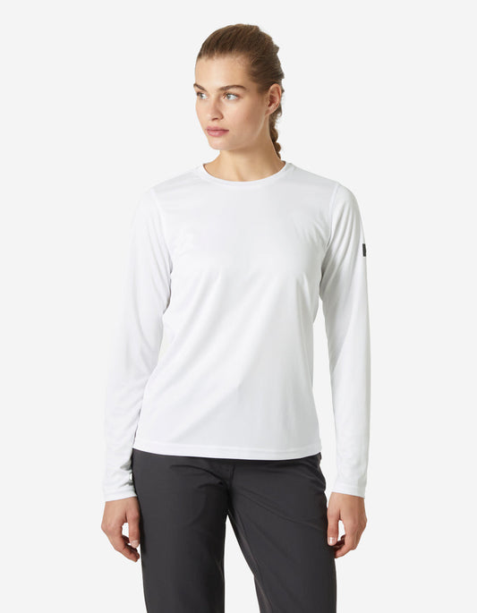 Image of Shirts. Product name - W HH TECH CREW LS 2.0, White in White colour by brand - Helly Hansen