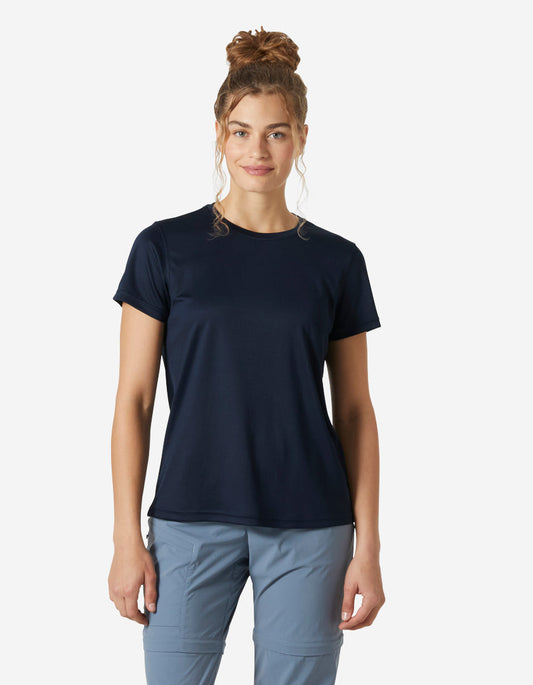 Image of T-Shirts. Product name - W HH TECH T-SHIRT 2.0, Navy in Navy colour by brand - Helly Hansen