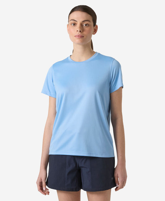 Image of T-Shirts. Product name - W HH TECH T-SHIRT 2.0, Bright Blue in Bright Blue colour by brand - Helly Hansen