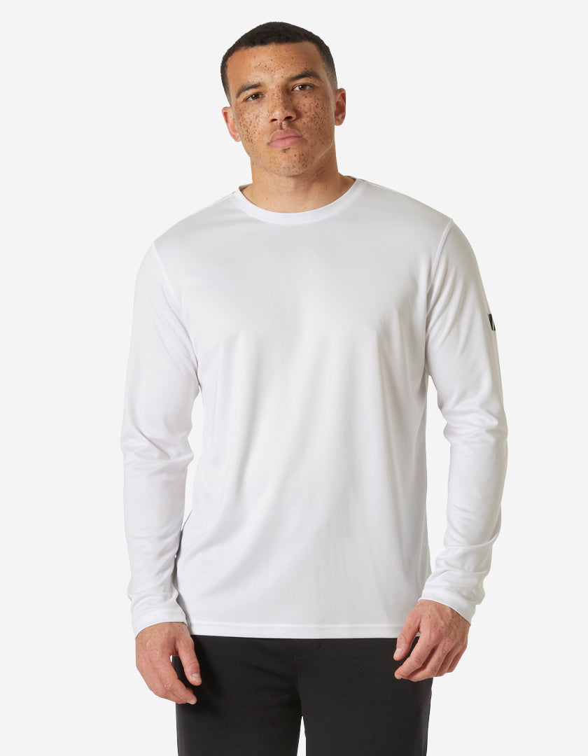 Image of Shirts. Product name - HH TECH CREW LS 2.0, White in White colour by brand - Helly Hansen
