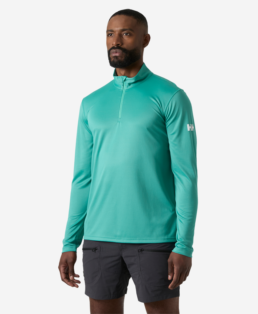 Image of Shirts. Product name - HH TECH 1/2 ZIP 2.0, Dark Mint in Dark Mint colour by brand - Helly Hansen