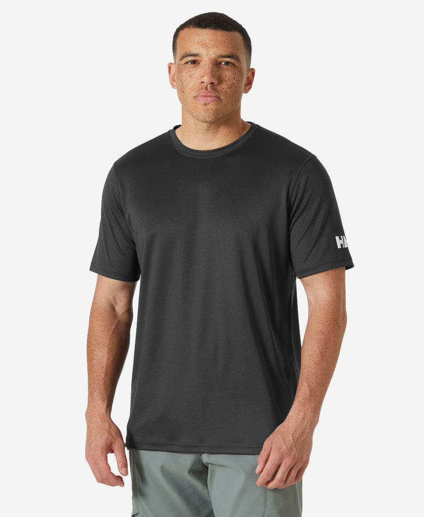 Image of T-Shirts. Product name - HH TECH T-SHIRT 2.0, Ebony in Ebony colour by brand - Helly Hansen