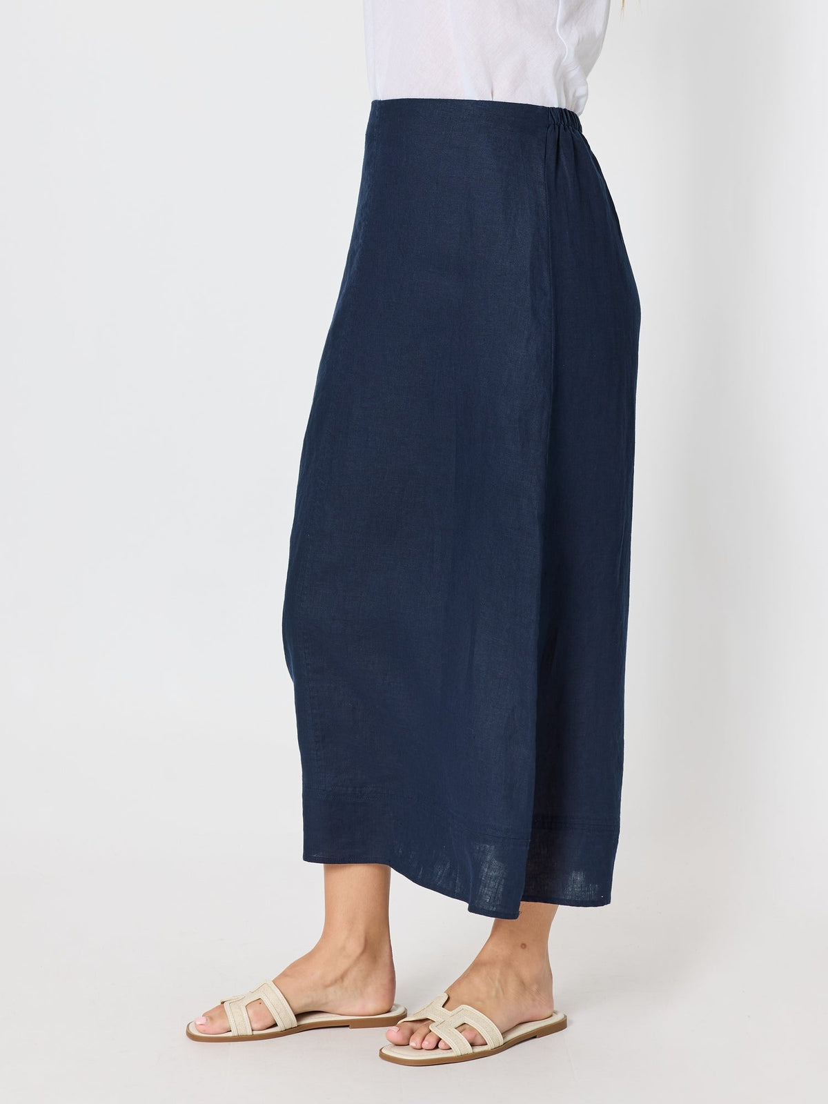 Gordon Smith Amy Linen Maxi Skirt (Navy)