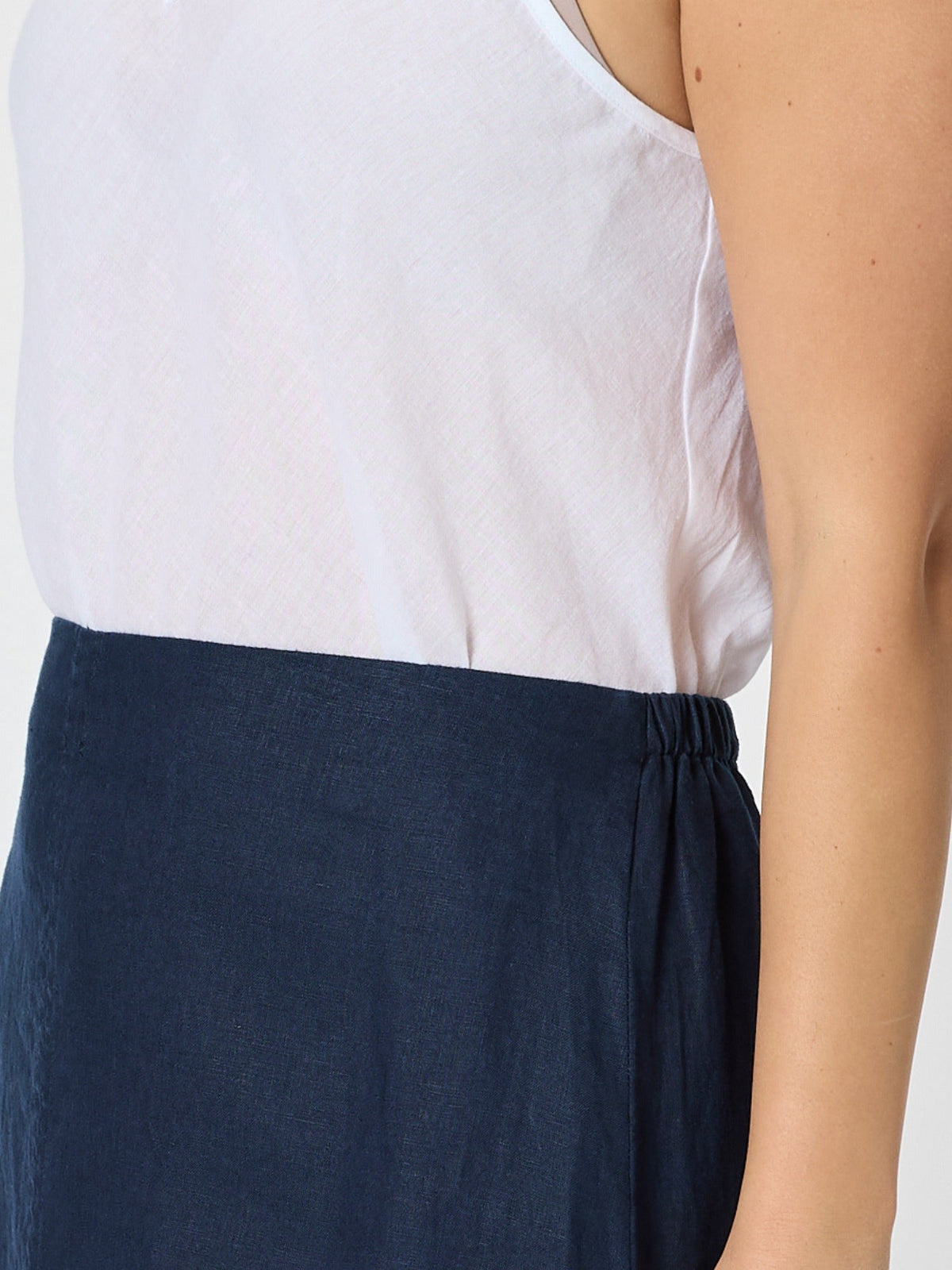 Gordon Smith Amy Linen Maxi Skirt (Navy)