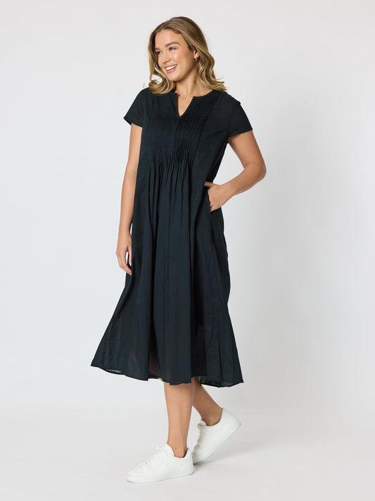 Threadz Acacia Cotton Dress (Black)