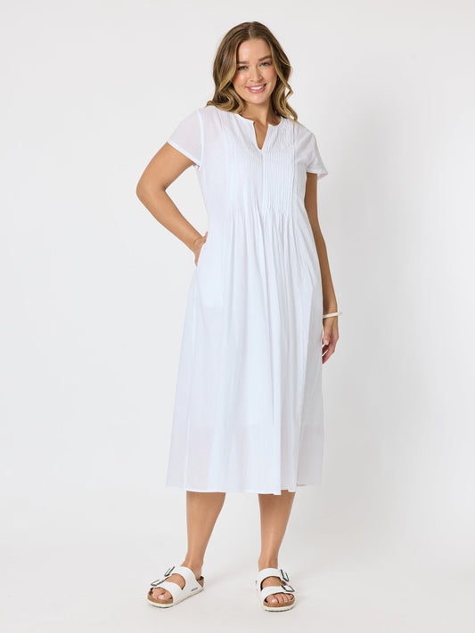 Threadz Acacia Cotton Dress (White)