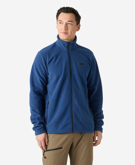 Image of a model wearing Outerwear. Product name - MARIDALEN FLEECE JACKET, Dark Blue in Dark Blue colour by brand - Helly Hansen
