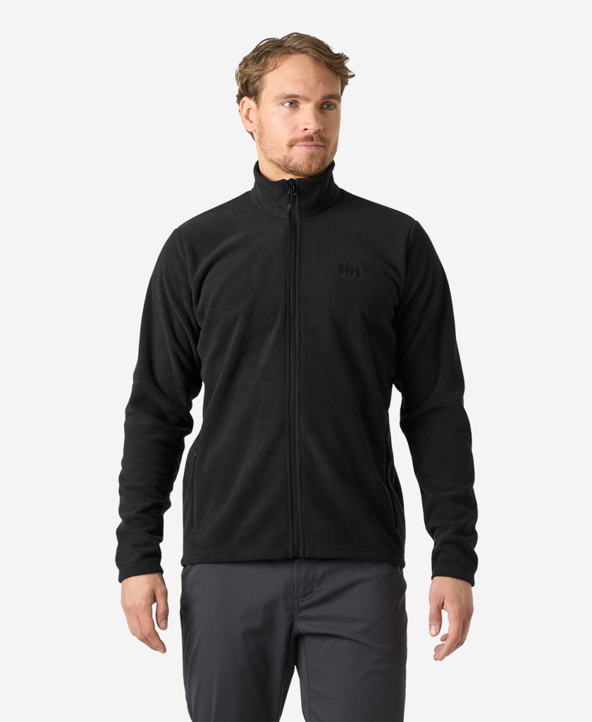 Image of a model wearing Outerwear. Product name - MARIDALEN FLEECE JACKET, Black in Black colour by brand - Helly Hansen
