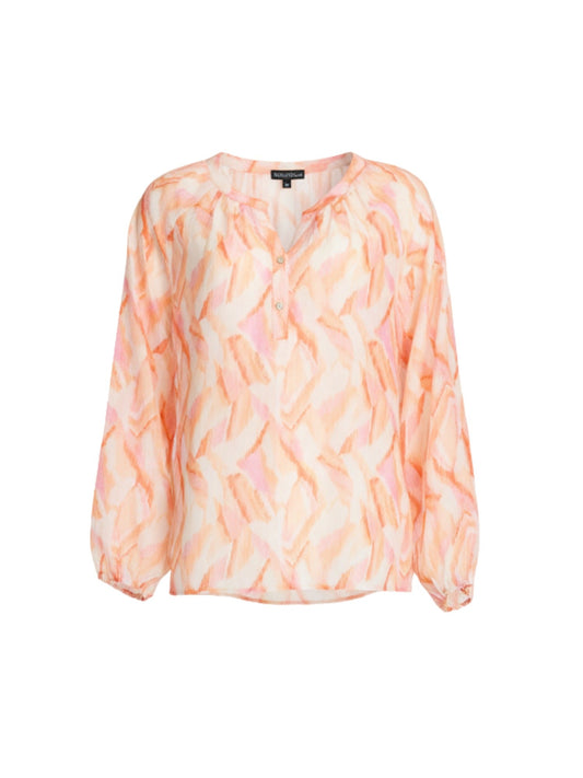 Gordon Smith Tuscan Sunset Print Top (Mandarin Multi)