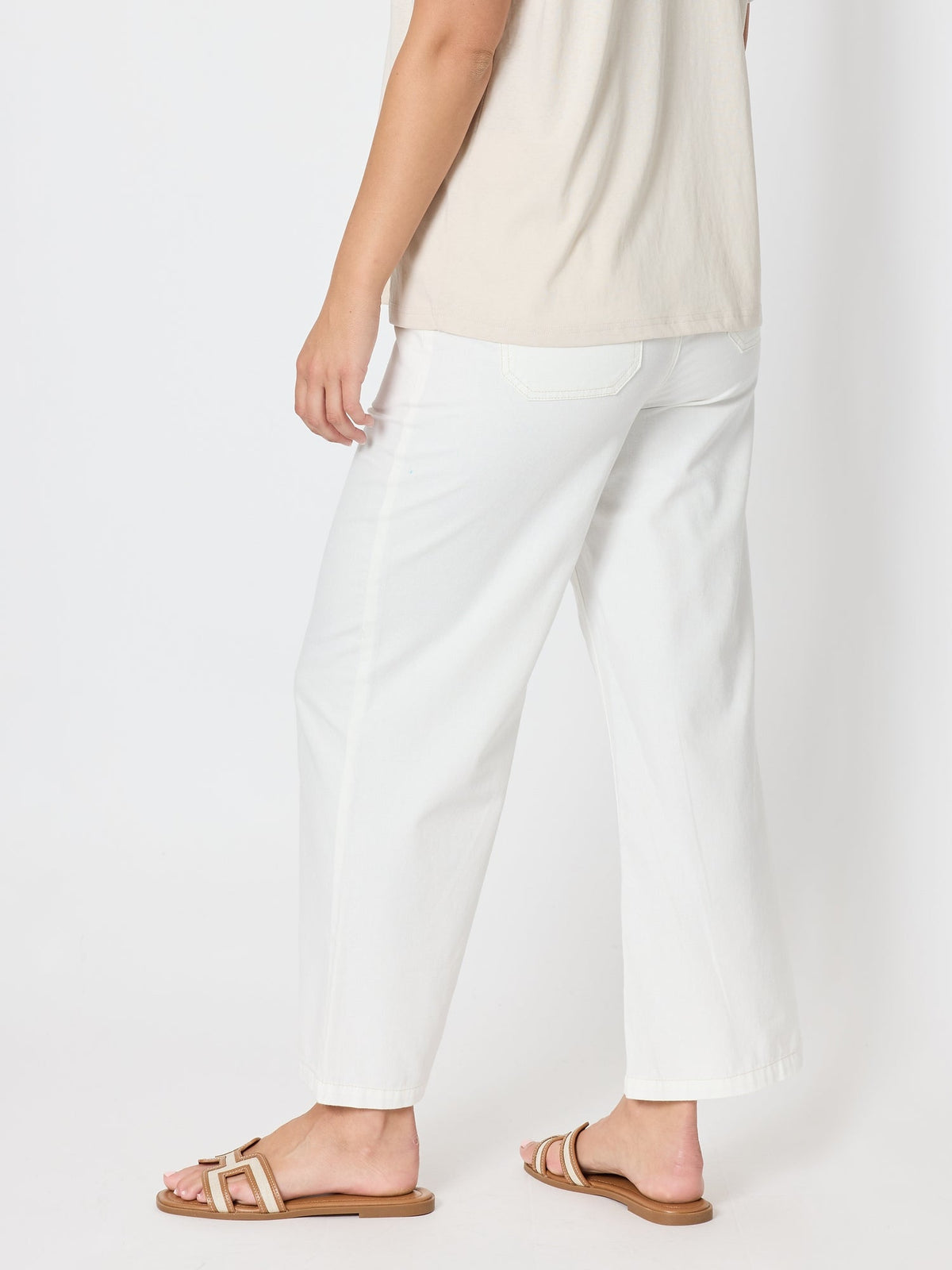 Threadz Coast Wide Leg Jean (Milk)