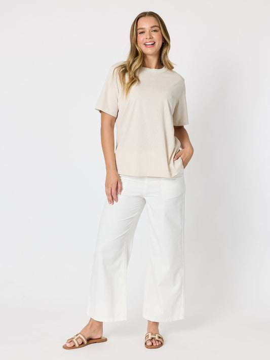 Threadz Coast Wide Leg Jean (Milk)
