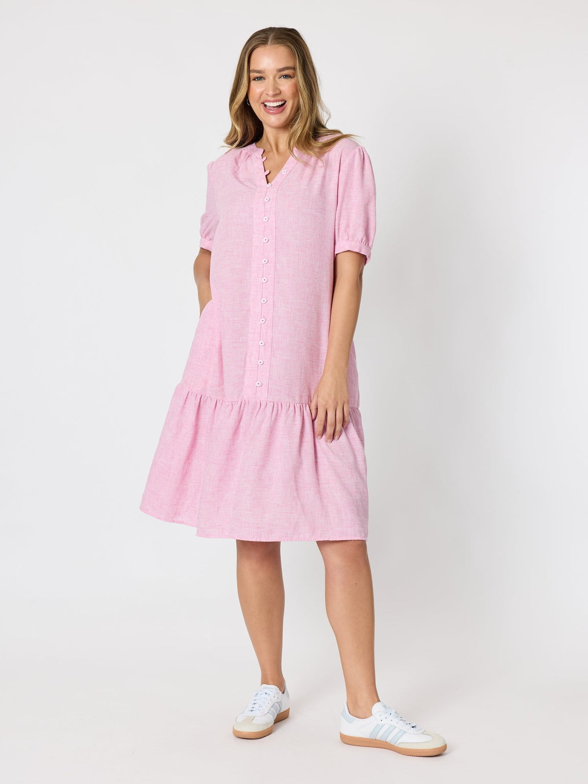Image of Dresses. Product name - Canopy Dress Lipstick in Lipstick colour by brand - Threadz