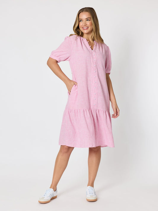 Threadz Canopy Dress (Lipstick)