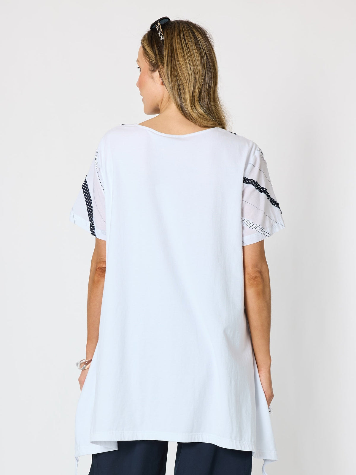 Clarity Bellevue Longline Top (White)