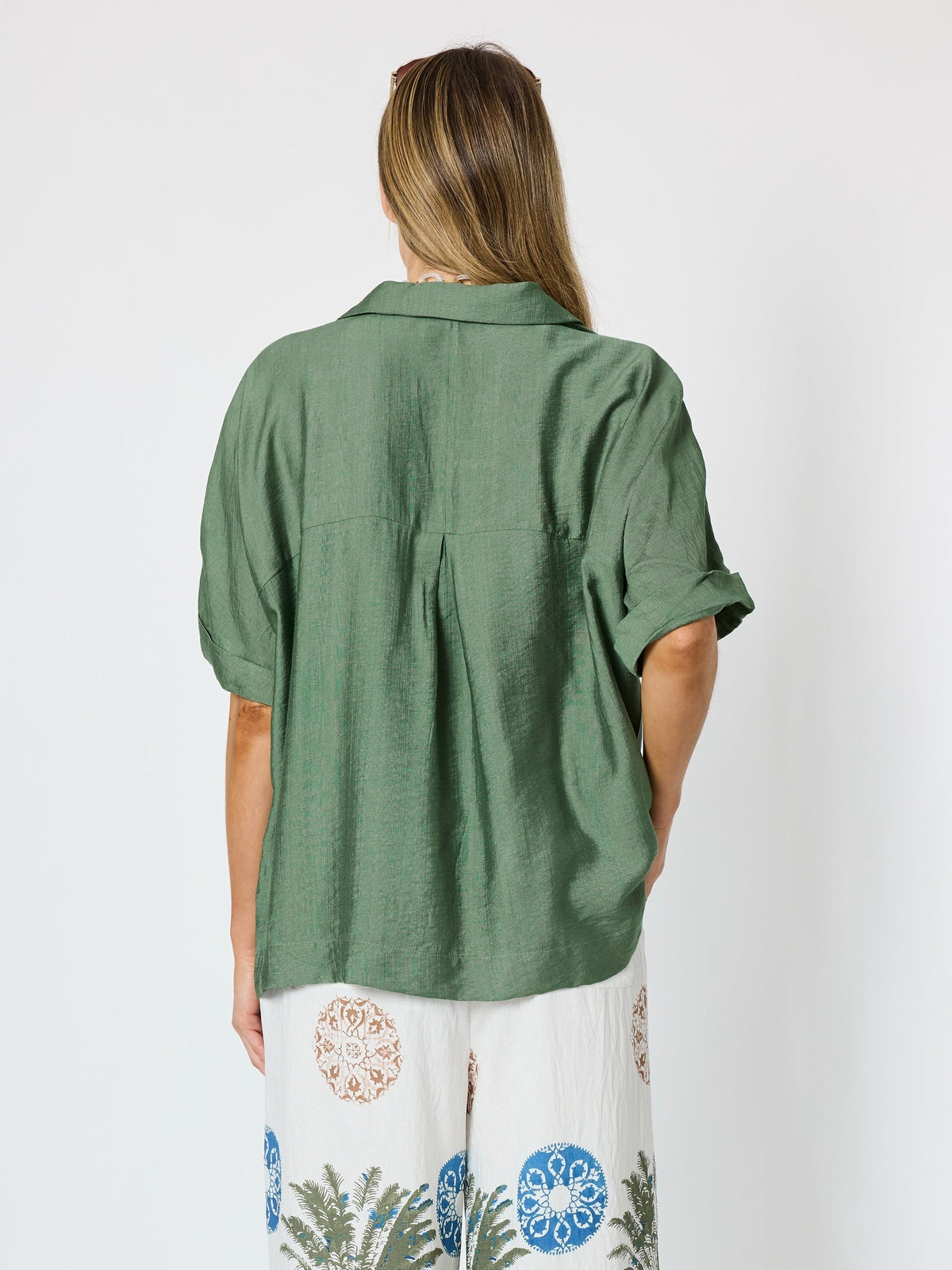 Clarity Del Mar Pleat Detail Top (Fern)