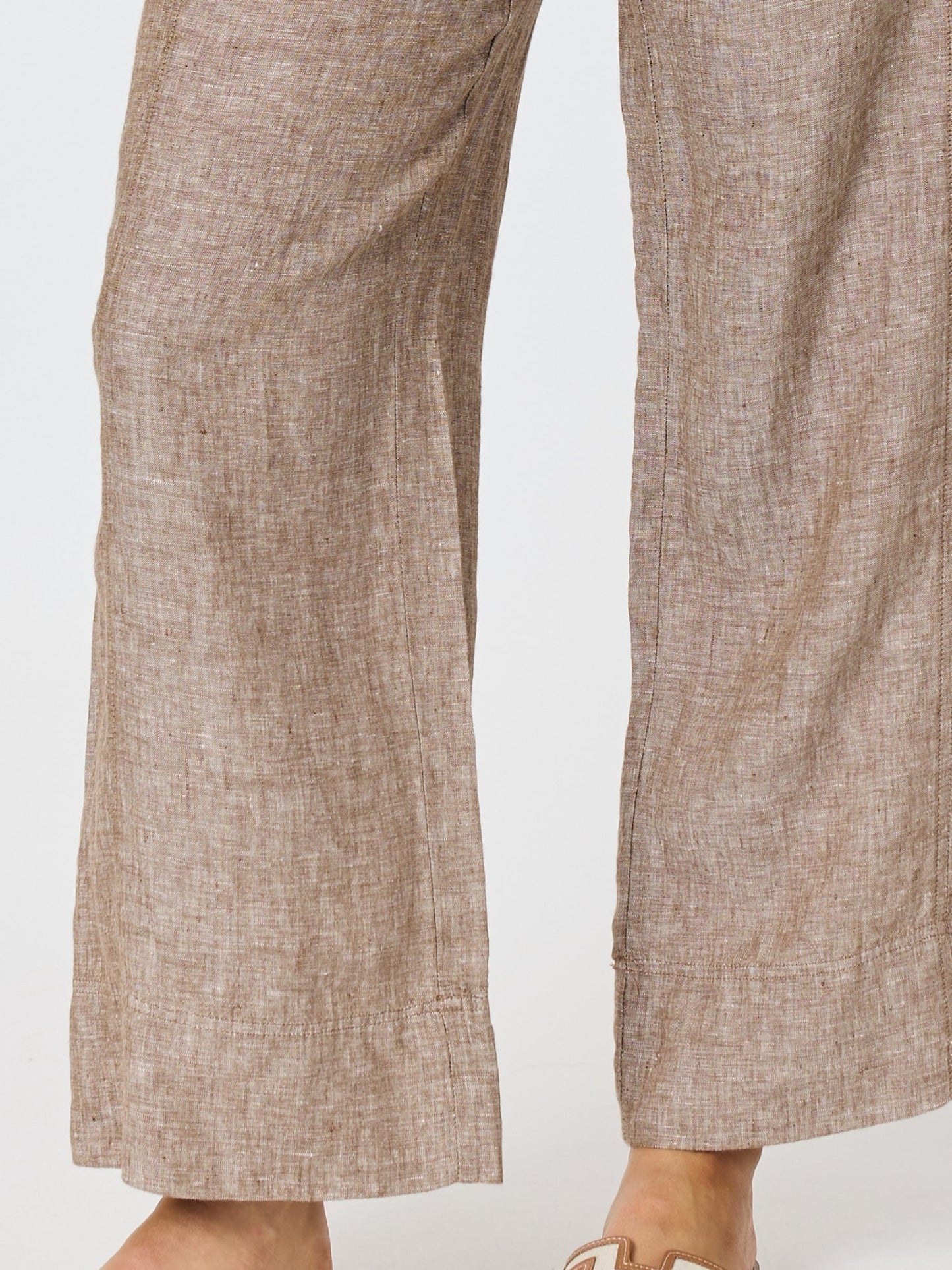 Hammock & Vine Haven Linen Wide Leg Pant (Mocha)