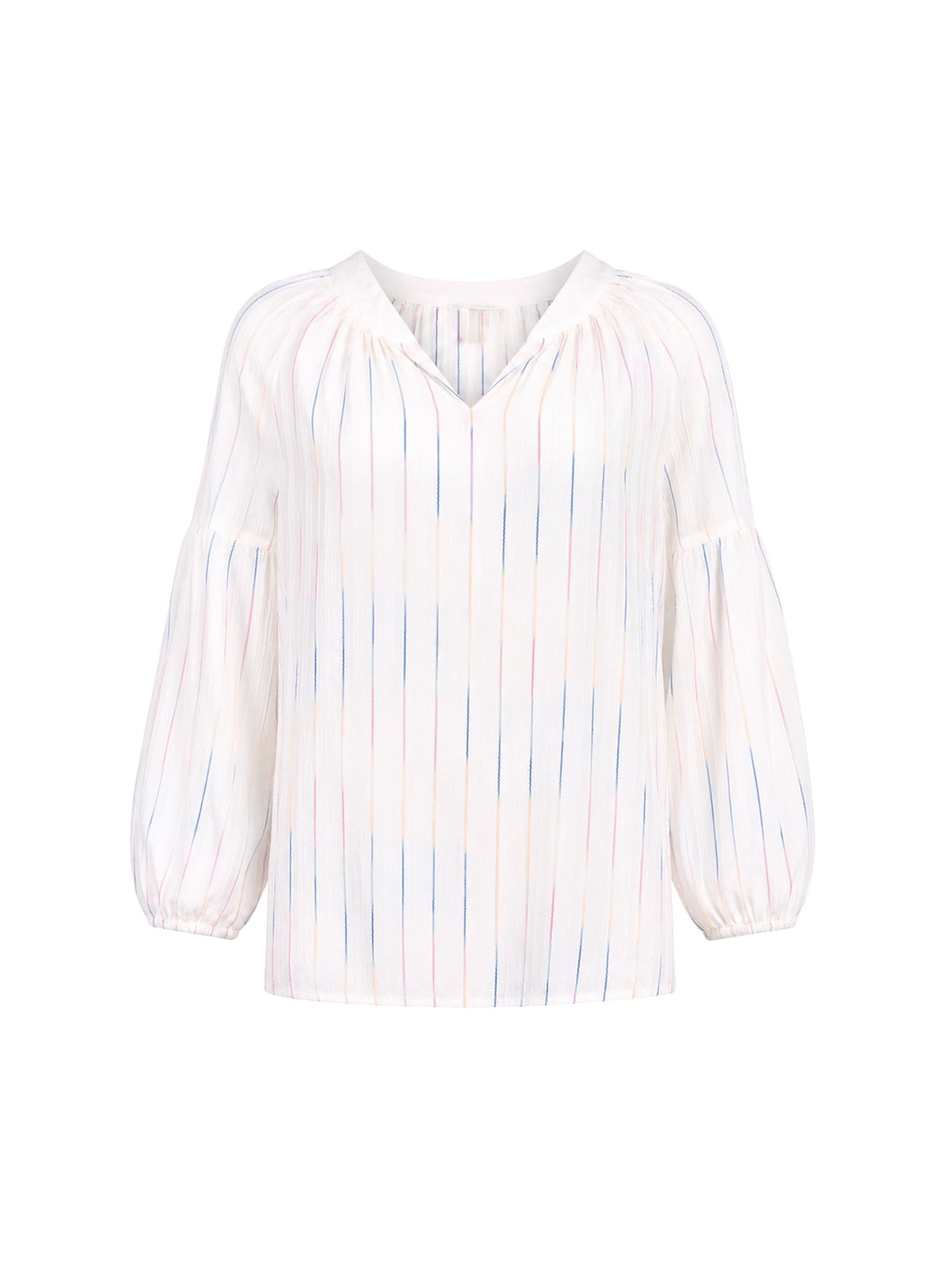 Gordon Smith Sail Stripe Print Top (White Multi)