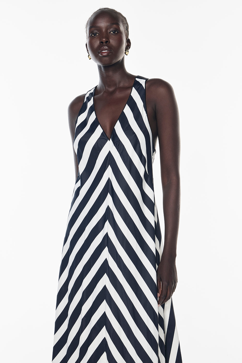 New Beat Maxi Dress (Black/White)