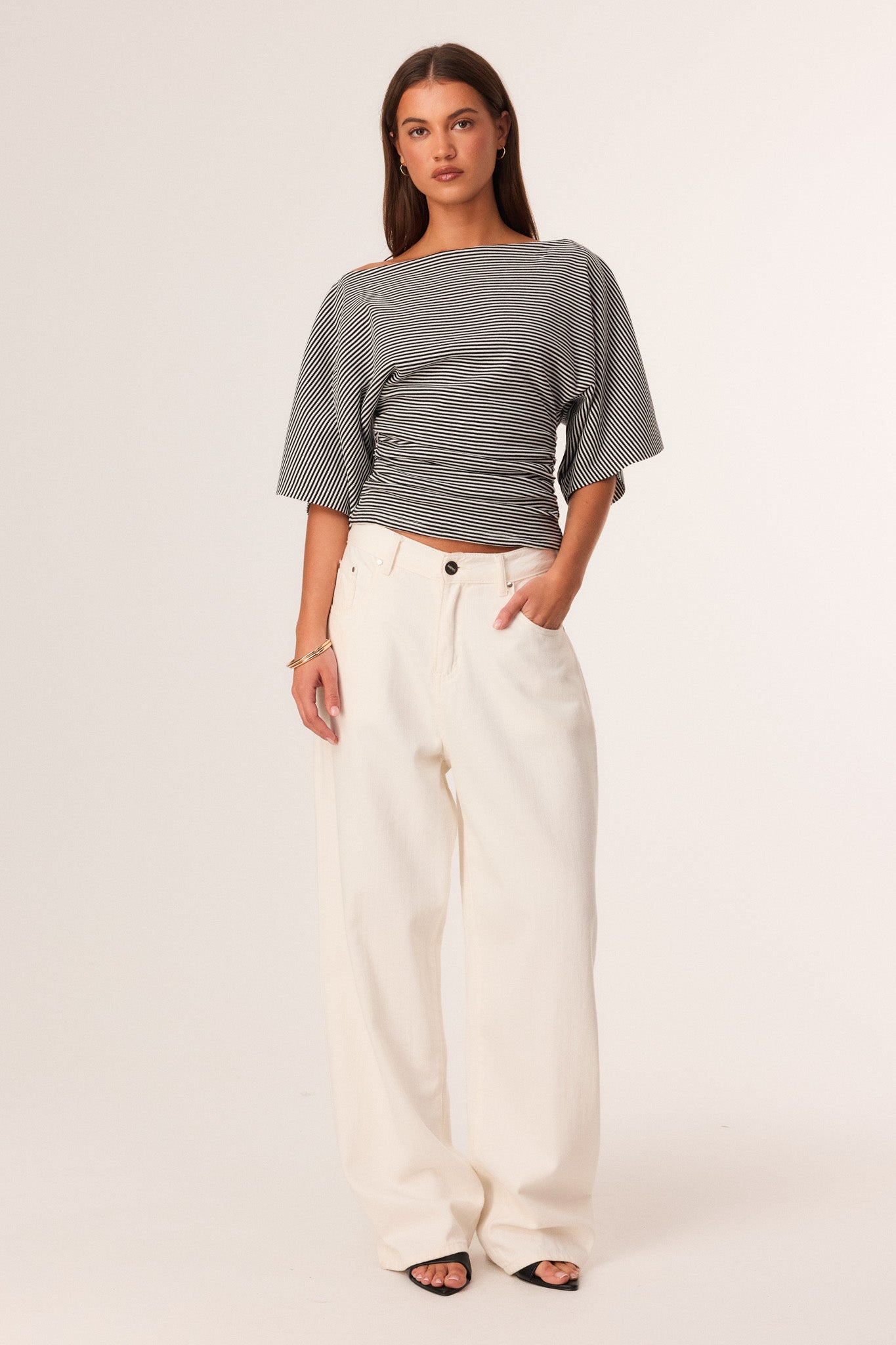 SNDYS SASSA TOP (Black Stripe)