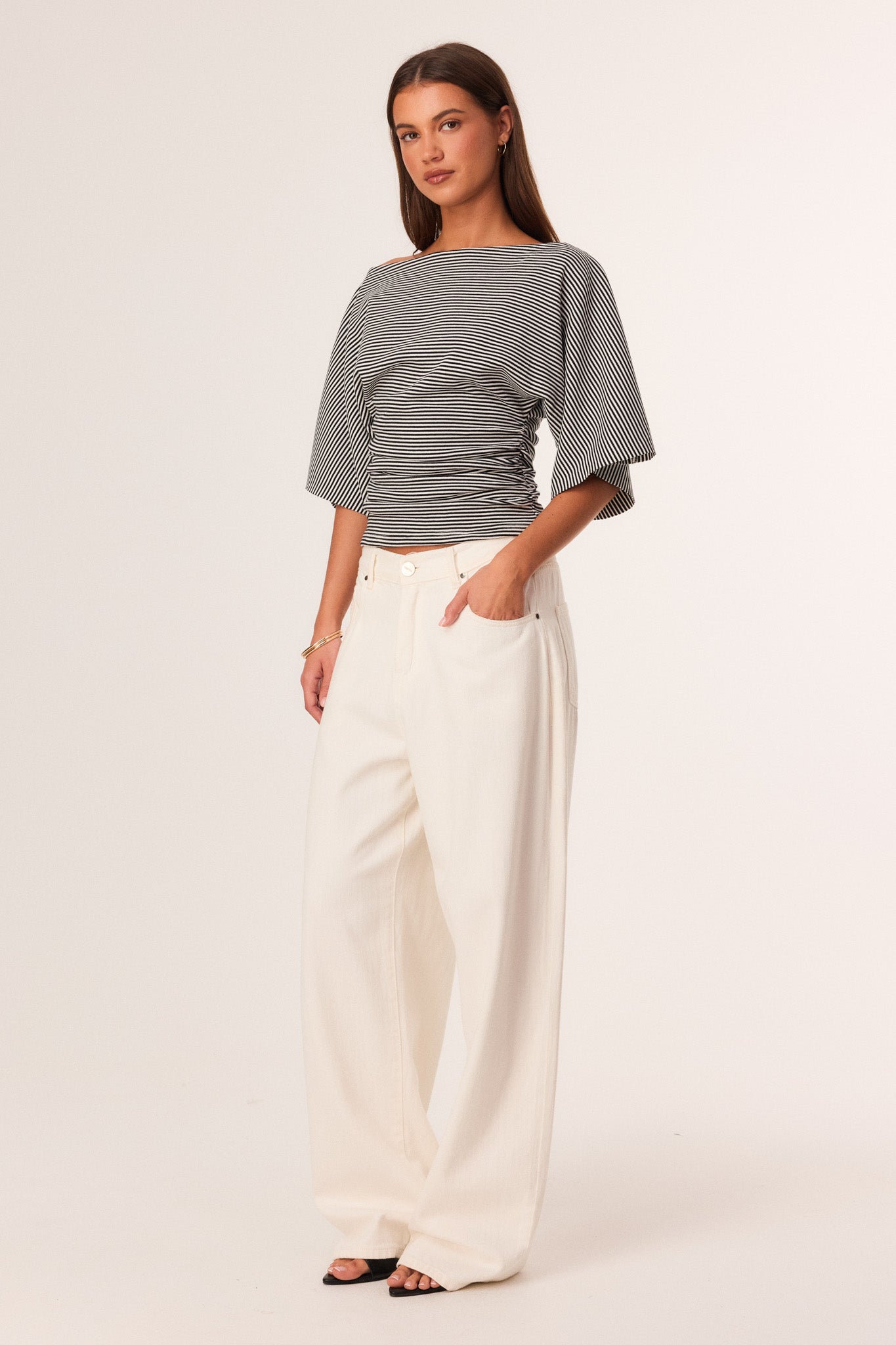 SNDYS SASSA TOP (Black Stripe)