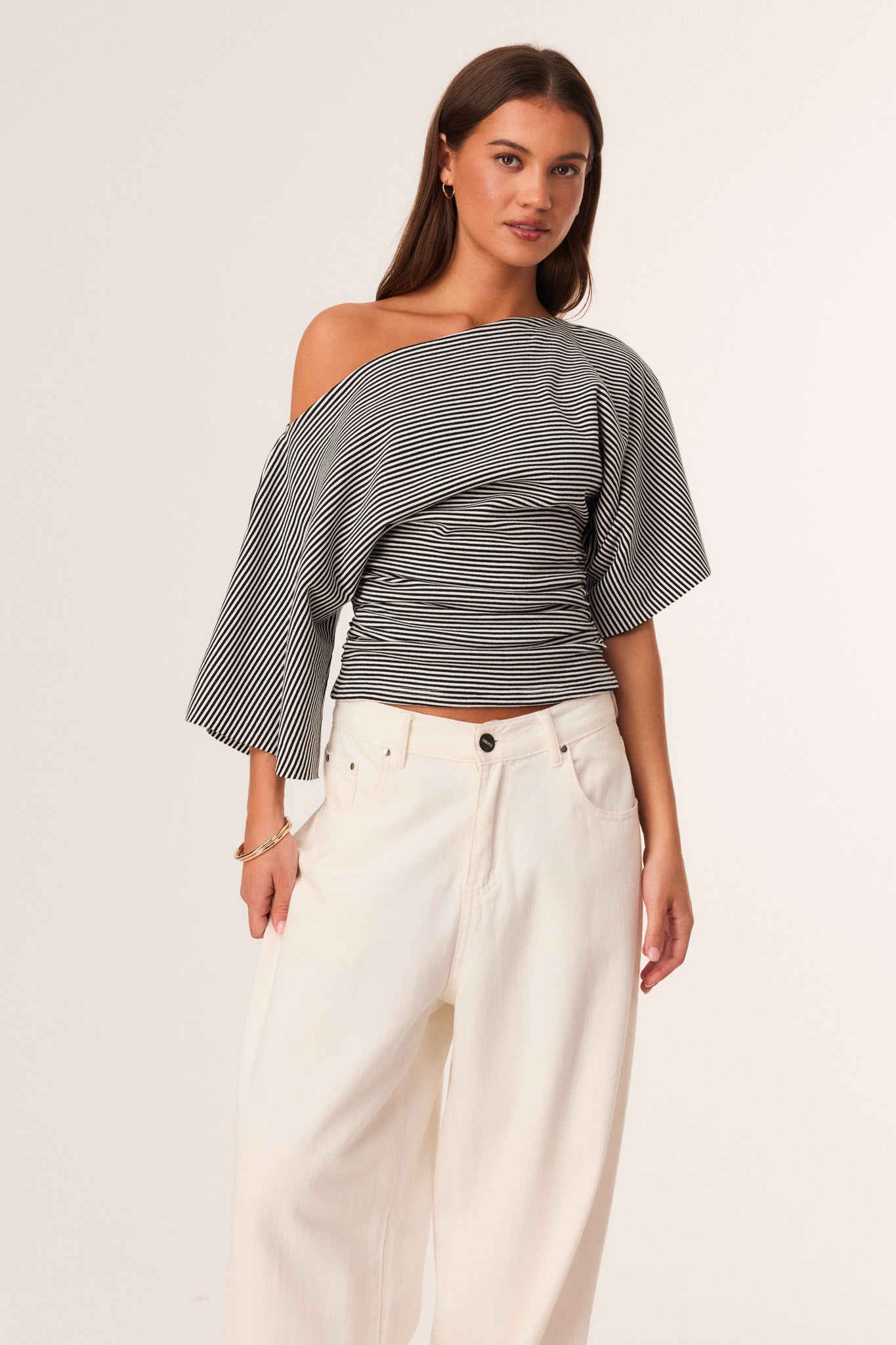 SNDYS SASSA TOP (Black Stripe)