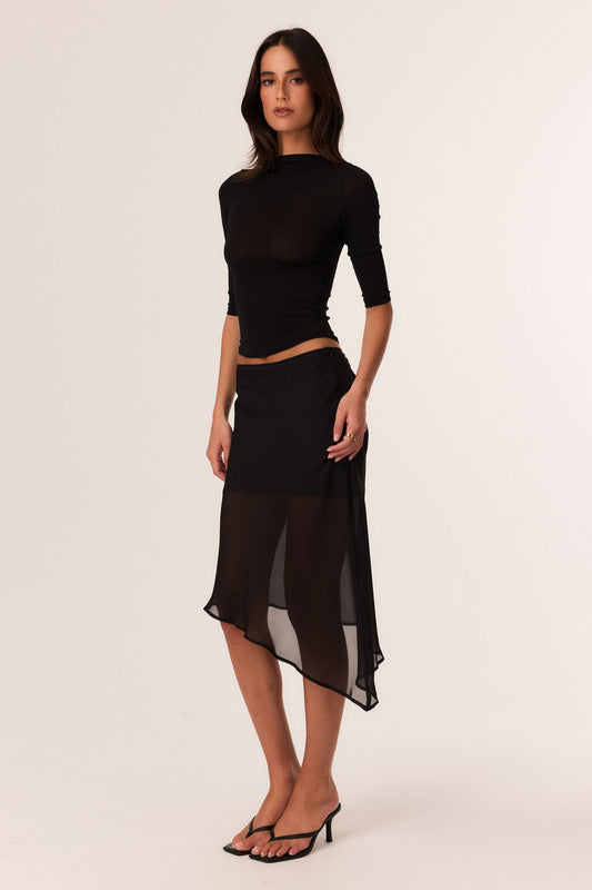 SNDYS KATYA 3/4 SLEEVE TOP (Black)