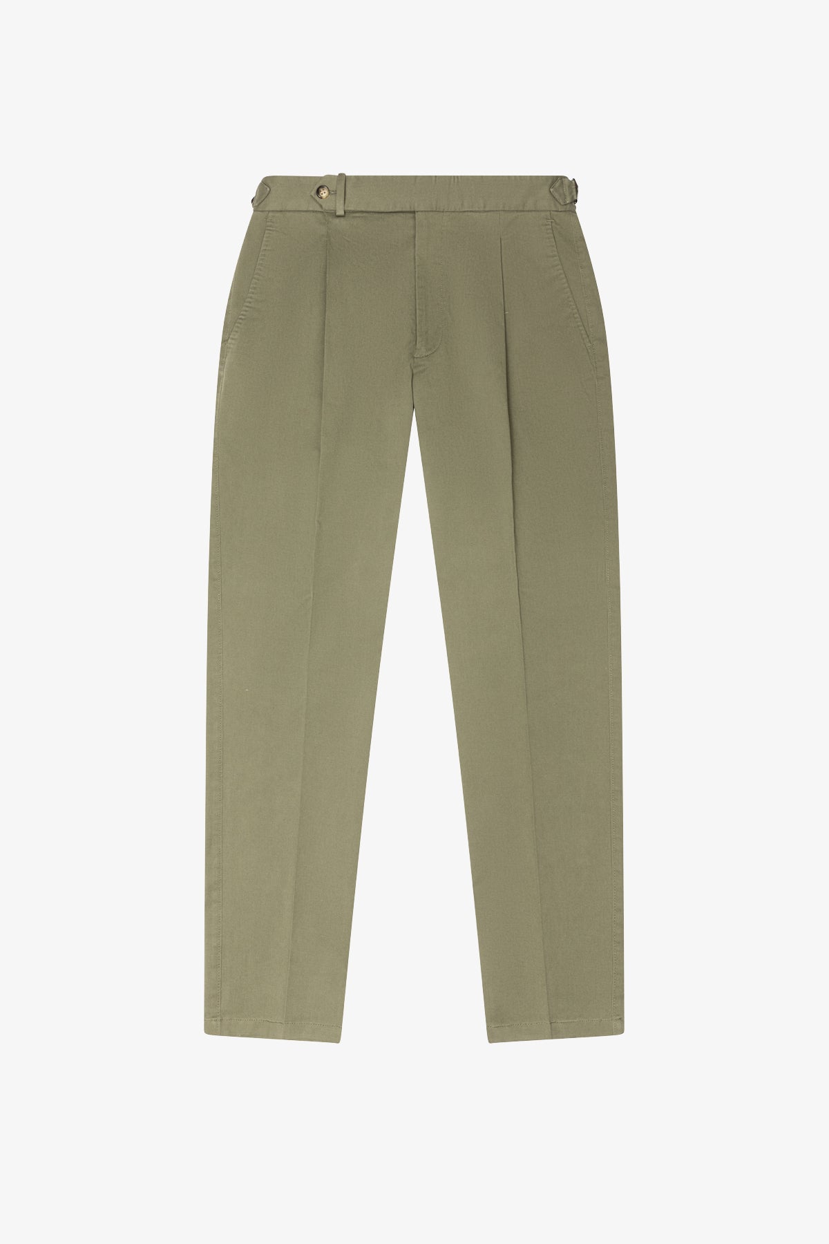 Anthony Squires Hudson Pants Cotton/Elastane In Twill Soft Finish (Olive)