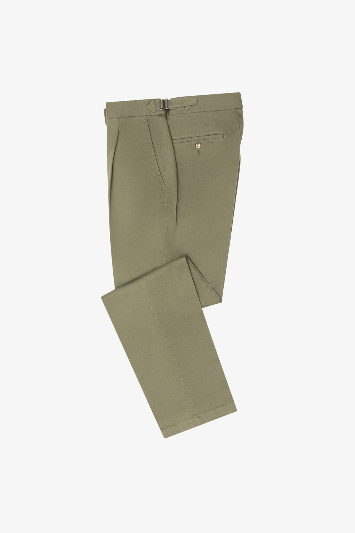 Anthony Squires Hudson Pants Cotton/Elastane In Twill Soft Finish (Olive)