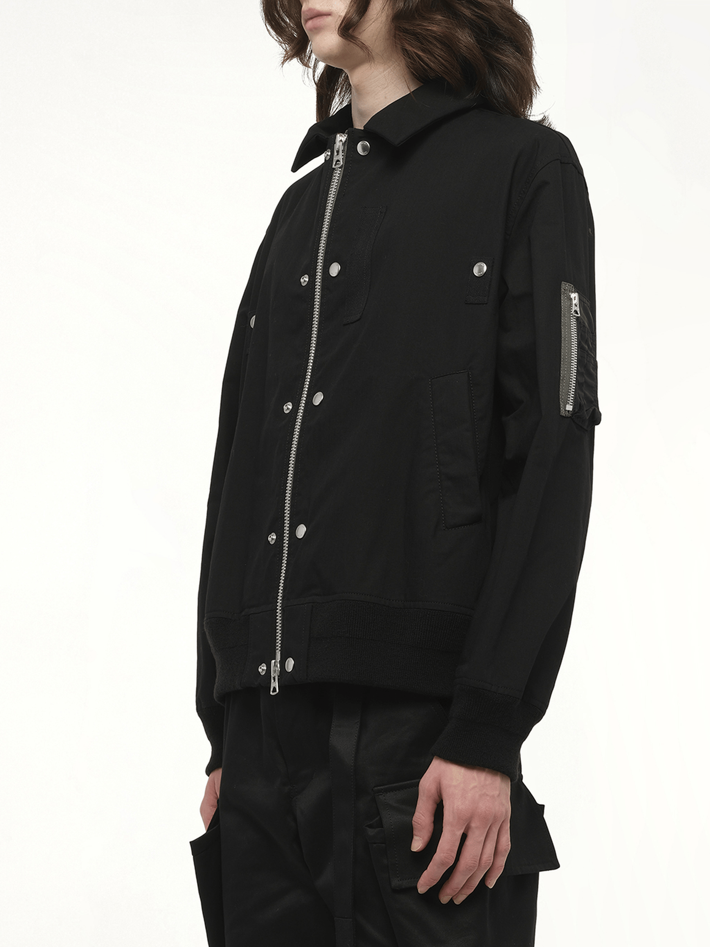 SACAI Rip Stop Blouson (Black)