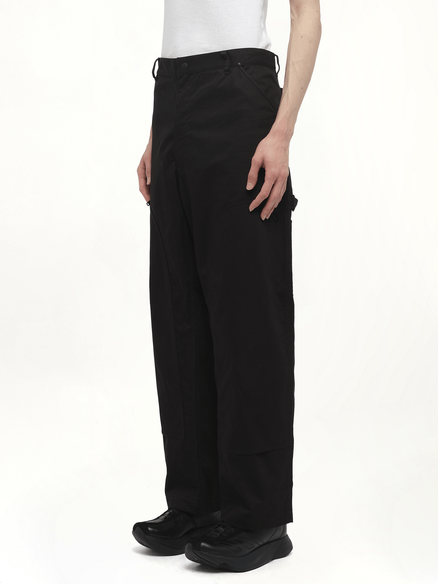 Y-3 Ut Twill Straight Leg Pants (Black)