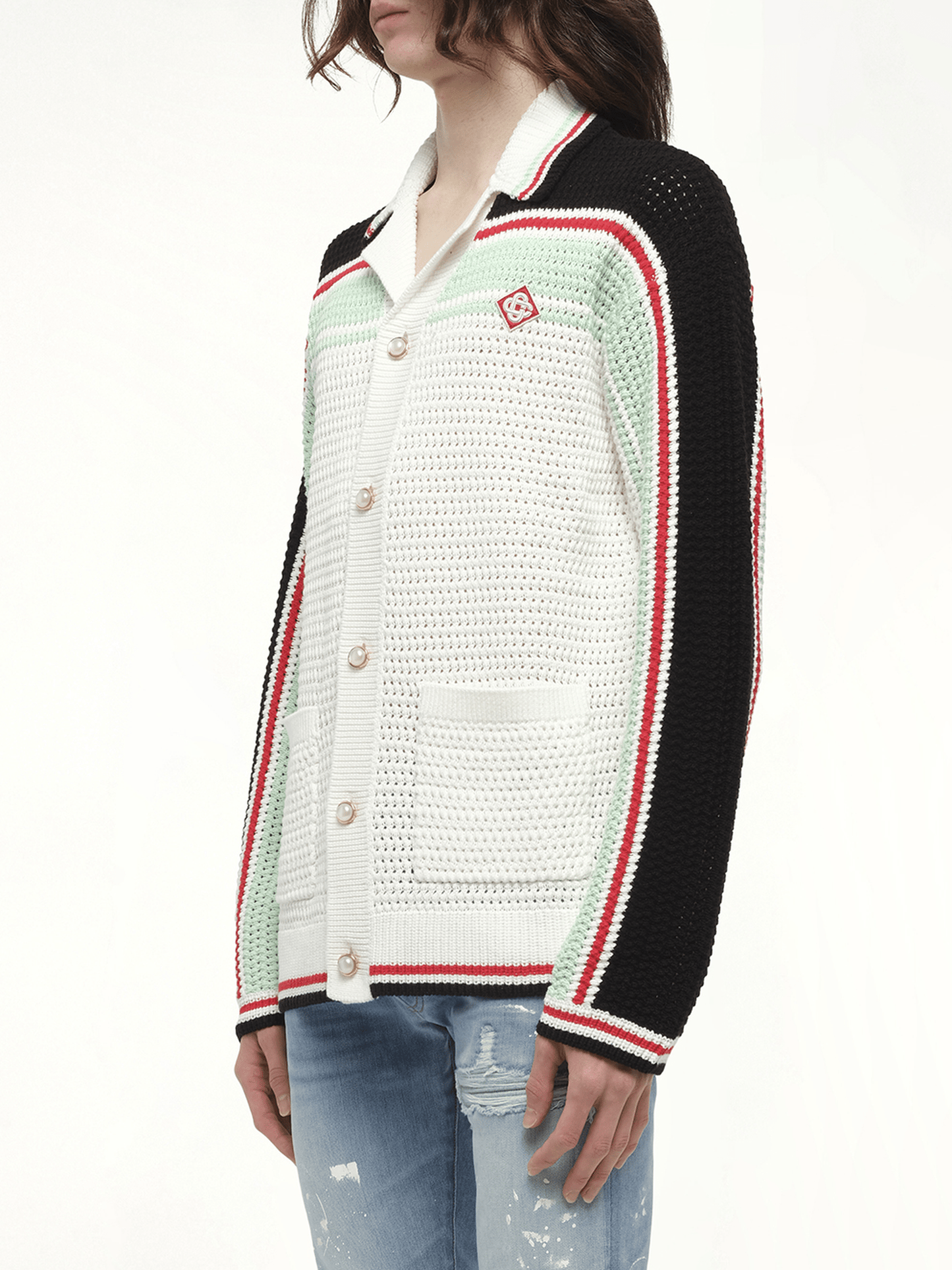 CASABLANCA Faux Crochet Shirt (Multicolour)
