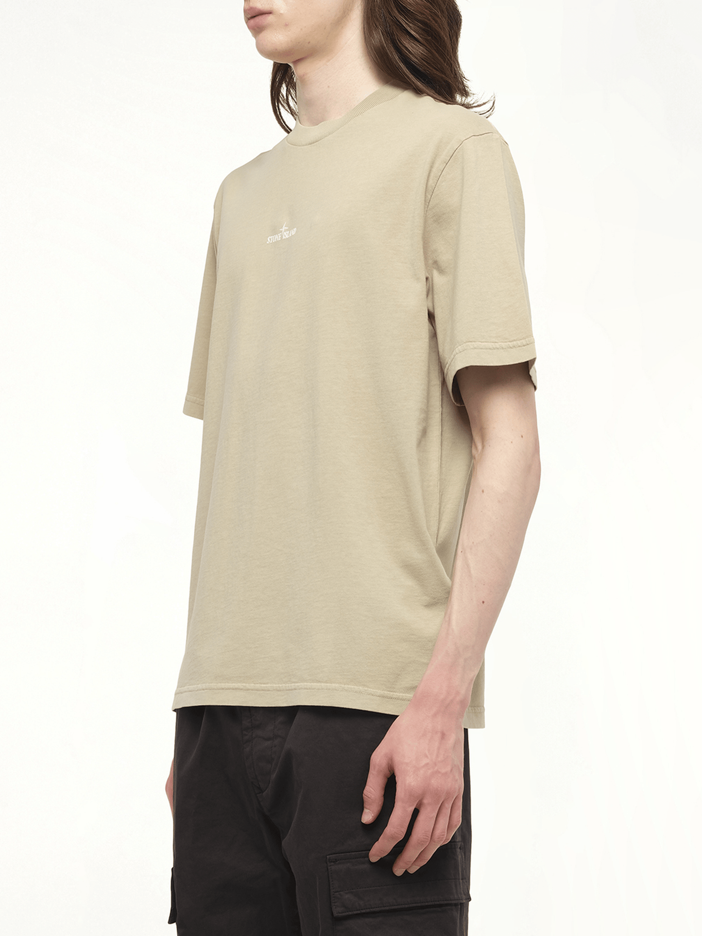 STONE ISLAND 210003 Industrial Print S/S T-Shirt (Beige)