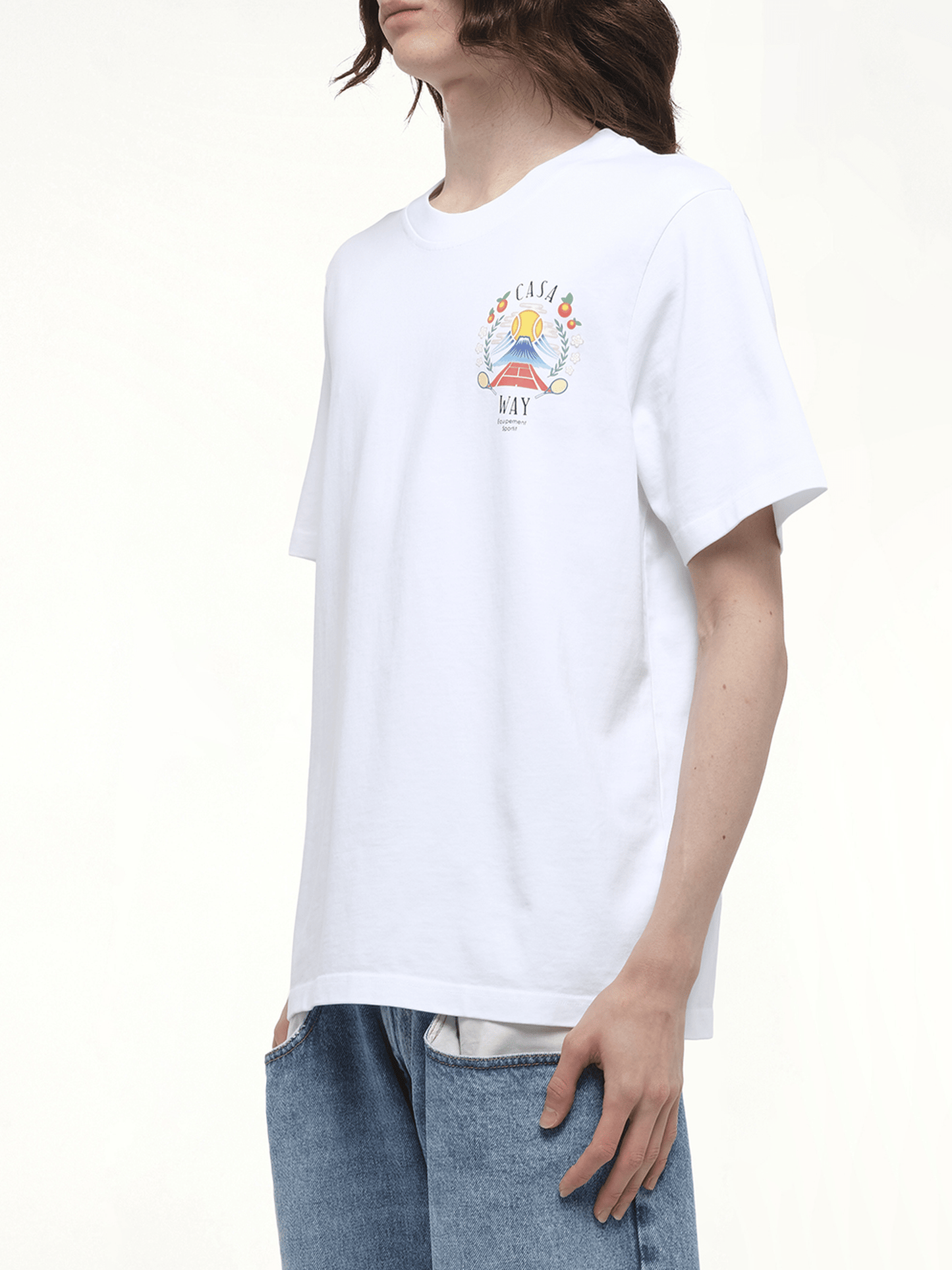 CASABLANCA Casaway Mountain T-Shirt (White)