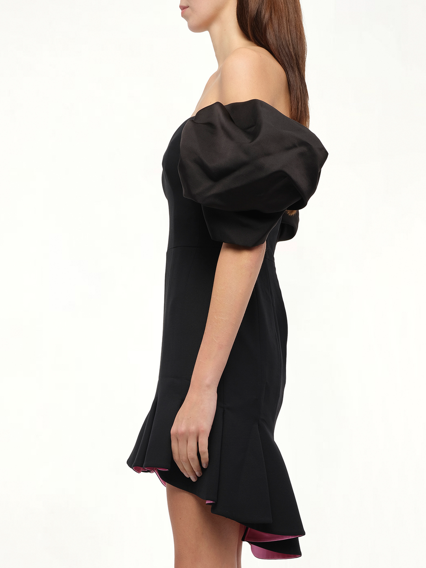 ALEXANDER MCQUEEN Wool Silk Dress (Black)