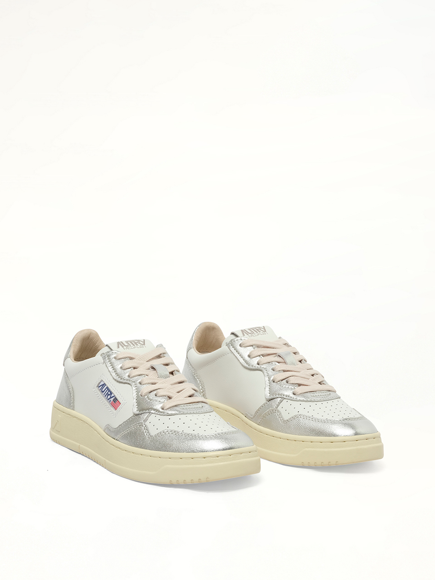 AUTRY Medalist Low Bicolour Sneakers (White)