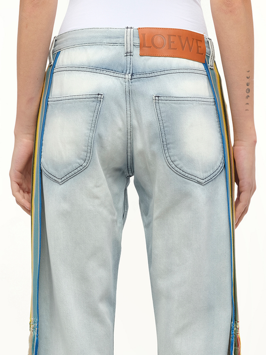 LOEWE Stripe Bands Jeans (Blue)