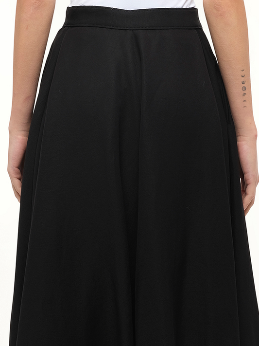 LOEWE Gold Button Skirt (Black)