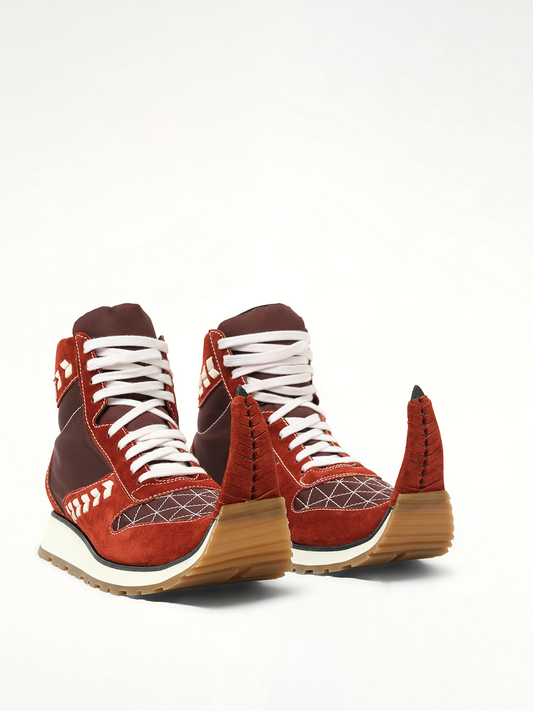 LOEWE Dinosaur Sneaker Hi (Red)