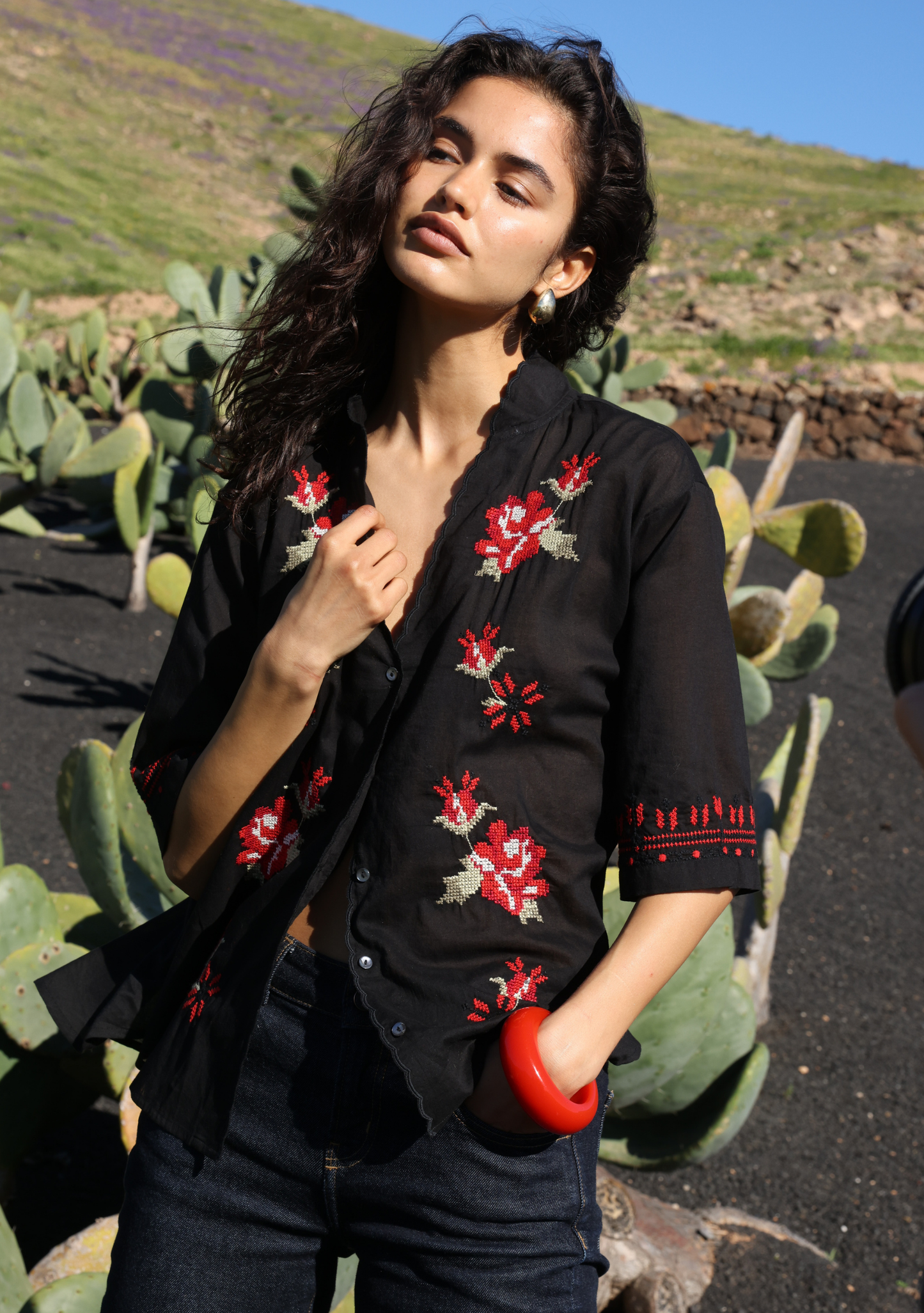 Auguste The Label Reign Blouse (Black)