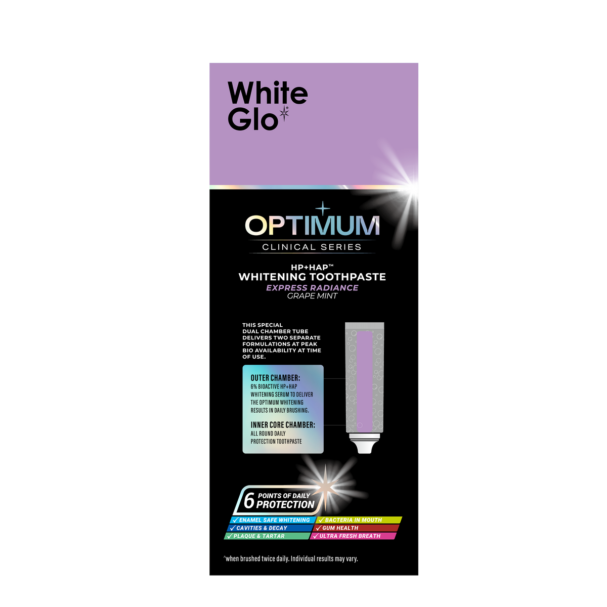 White Glo Optimum Express Radiance Whitening Toothpaste