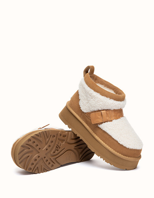 EVERAU® Short Maphie Boots (Chestnut)